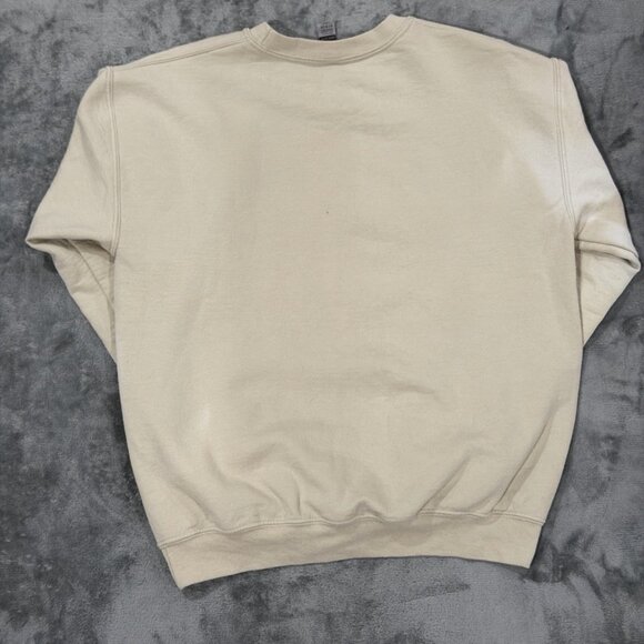 Nightmare Before Christmas Halloween Sweatshirt Gildan Sand M Holiday - Picture 2 of 5